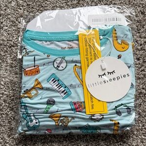 Little Sleepies Aqua Musical Pajama Set